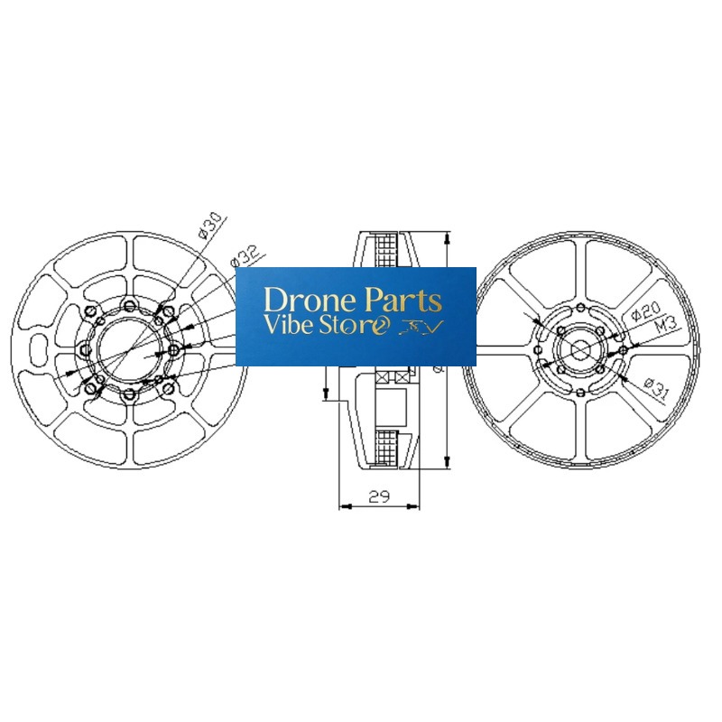 DParts1UA80- KV85/150/175 ESC  - đánh giá và giá Drone Crop Sprayer